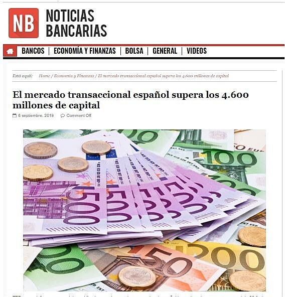 El mercado transaccional espaol supera los 4.600 millones de capital